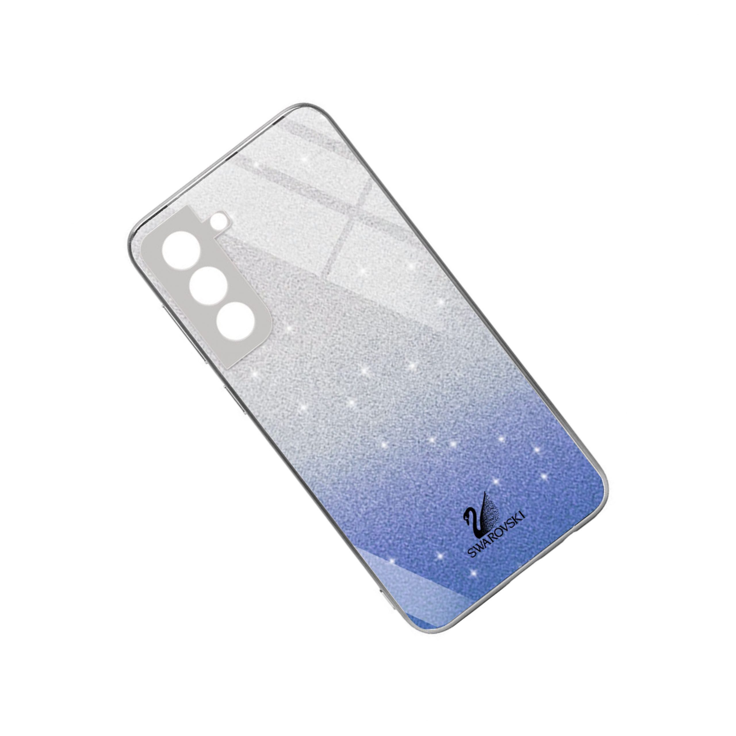 Чохол скляний Swarovski Full Camera для Samsung Galaxy S21+ (Синій) - Зображення 2