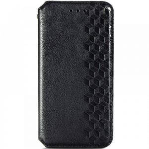 Чохол книжка шкіряний GETMAN Cubic (PU) для Samsung Galaxy A03s (Чорний)