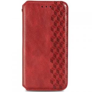Чохол книжка шкіряний GETMAN Cubic (PU) для Samsung Galaxy A03s (Червоний)
