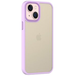 Чохол TPU+PC Metal Buttons для Apple iPhone 13 (6.1") (Бузковий)