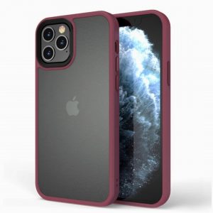 Чохол TPU+PC Metal Buttons для Apple iPhone 13 Pro (6.1") (Бордовий)