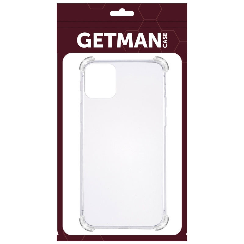 Чохол GETMAN Ease logo посилені кути для Apple iPhone 13 / 14 (6.1") Прозорий - Зображення 3
