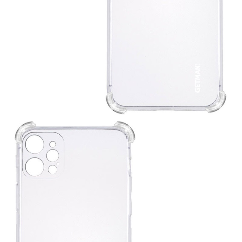 Чохол GETMAN Ease logo посилені кути для Apple iPhone 13 Pro (6.1") Прозорий - Зображення 3