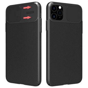 Чохол карбоновий Nillkin Camshield (шторка на камеру) для Apple iPhone 11 Pro (5.8") (Чорний / Black)