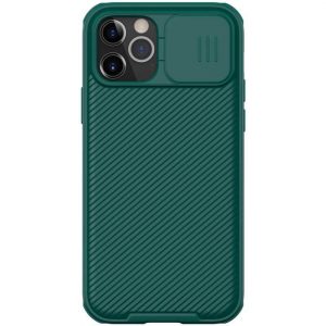 Чохол карбоновий Nillkin Camshield (шторка на камеру) для Apple iPhone 12 Pro Max (6.7") (Зелений / Dark Green)