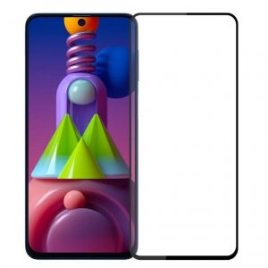 Захисне скло для Samsung A71/A73 5G/M51/M52/M53 / A21 Full Glue (0.3 мм, 2.5D, чорний)