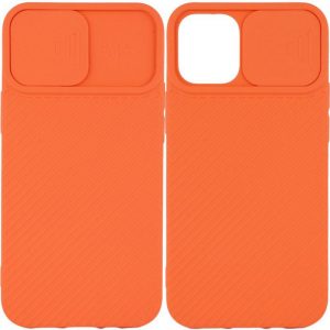 Чохол Camshield Square TPU зі шторкою для камери для Apple iPhone 12 Pro / 12 (6.1 ") (Помаранчевий)