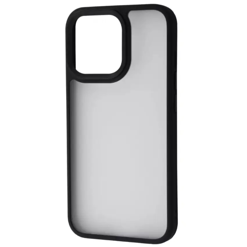 Чохол TPU+PC Metal Buttons для Apple iPhone 13/14 (6.1") (Чорний) - Зображення 4