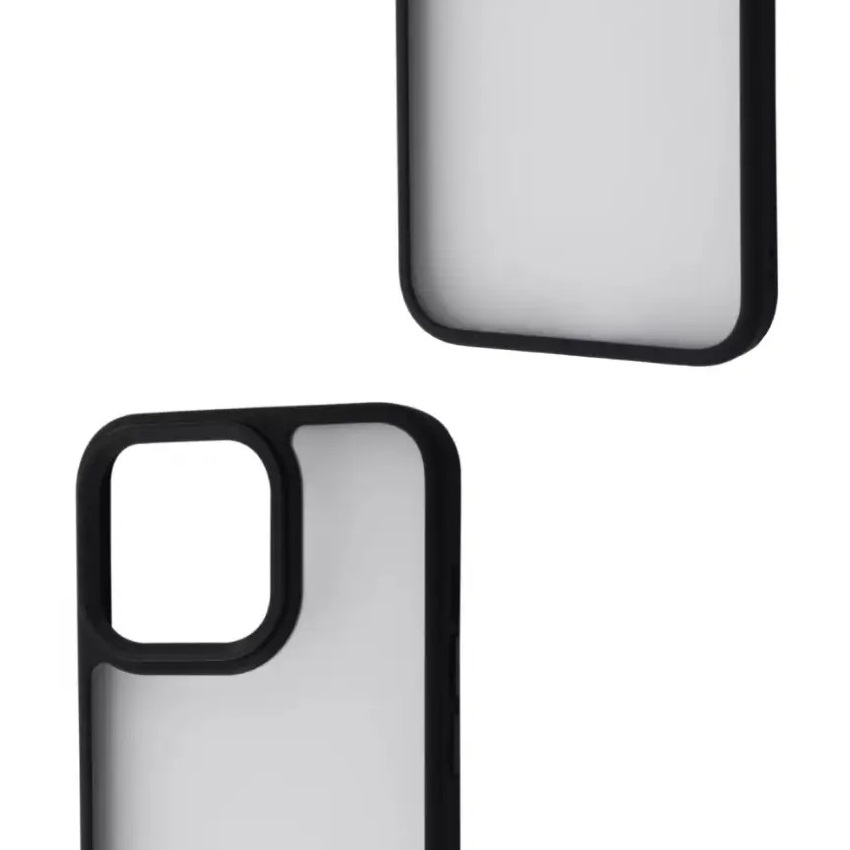 Чохол TPU+PC Metal Buttons для Apple iPhone 13/14 (6.1") (Чорний) - Зображення 3