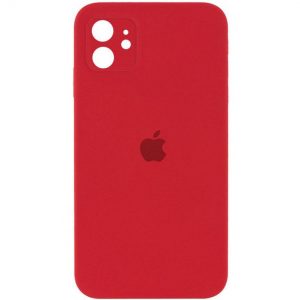 Чохол Silicone Square Full Camera Protective (AA) для Apple iPhone 11 (Фіолетовий / Elderberry)