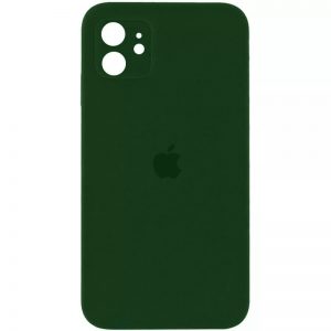 Чохол Silicone Square Full Camera Protective (AA) для Apple iPhone 11 (Зелений / Army green)