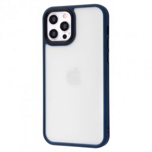 Чохол TPU+PC Metal Buttons для Apple iPhone 12 Pro / 12 (6.1") (Синій)