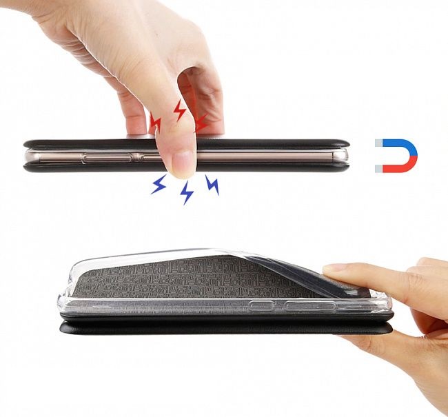 Чохол книжка G-Case для Tecno Spark 5 pro Чорний - Зображення 4