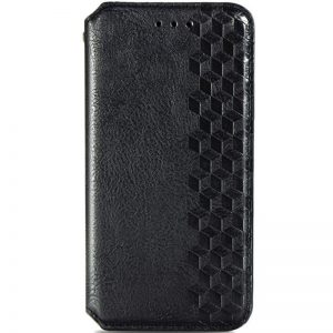 Чохол книжка шкіряний GETMAN Cubic (PU) для Xiaomi Poco M3/Redmi 9T (Чорний)