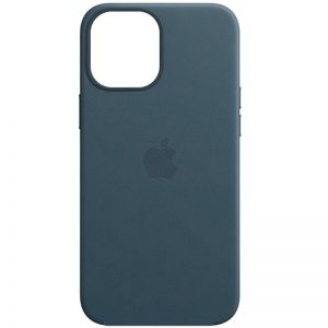 Чохол шкіряний Leather (AAA) для Apple iPhone 11 (6.1") (Синій)