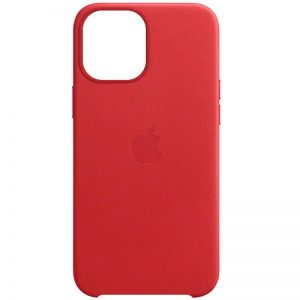 Чохол шкіряний Leather (AAA) для Apple iPhone 11 Pro (5.8 ") (Червоний)