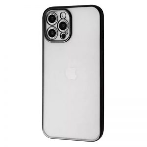 Чохол прозорий силіконовий глянсова окантовка Full Camera для Apple iPhone 11 (6.1 ") (Чорний)