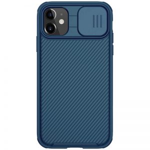 Чохол карбоновий Nillkin CamShield Pro Magnetic для Apple iPhone 11 (6.1") (Синій)