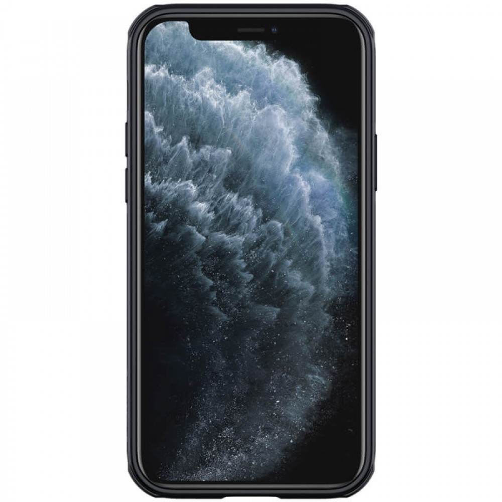 Чохол карбоновий Nillkin CamShield Pro Magnetic для Apple iPhone 12 Pro / 12 (6.1") (Чорний) - Зображення 3