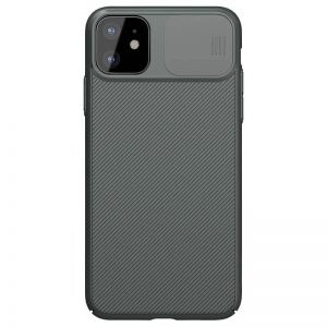 Чохол карбоновий Nillkin Camshield (шторка на камеру) для Apple iPhone 11 (6.1 ") (Зелений / Dark Green)
