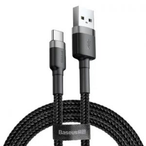 Кабель Baseus Cafule USB Type-C 3A 1м Чорний