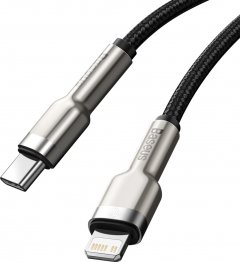 Кабель Baseus Cafule Metal Type-C/Lightning PD 20W Чорний 1м - Зображення 3