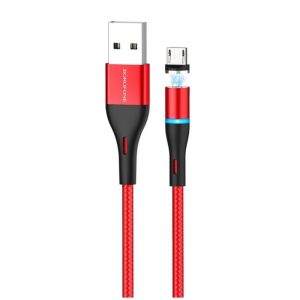 Кабель USB Borofone BU16 магнітний Micro 1,2m 2.4A Червоний