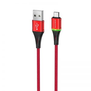 Кабель USB Borofone BU25 Micro 1,2m 2.4A Червоний