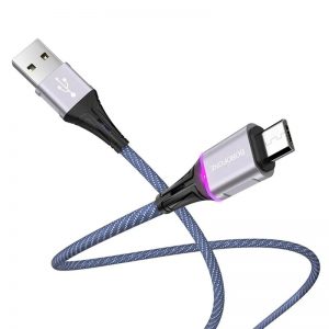 Кабель USB Borofone BU25 Micro 1,2m 2.4A Синій