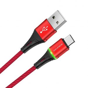 Кабель USB Borofone BU25 Type-C 1,2m 2.4A Червоний