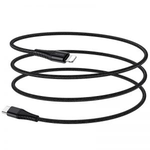 Кабель USB Borofone BU27 Type-C to Lighthing 1m 3A Чорний