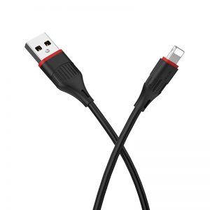 Кабель USB Borofone BX17 Lightning 1m Чорний