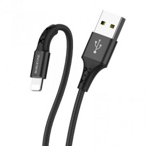 Кабель USB Borofone BX20 Lightning 1m 2A Чорний