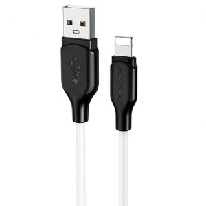 Кабель USB Borofone BX42 Silicone Type-C to Lightning 1m PD20W Білий