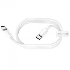 Кабель USB Borofone BX44 Type-C to Type-C 2m 5A 100W Білий