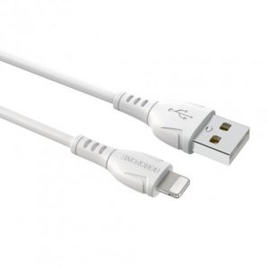 Кабель USB Borofone BX51 Lightning 1m 2,4A Білий