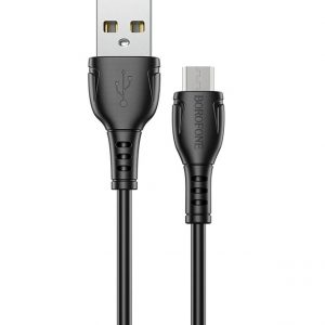 Кабель USB Borofone BX51 Micro 1m 2,4A Чорний