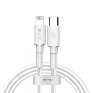Кабель Baseus BMX Mini MFI Type-C/Lightning 18W PD (CATLSW-A02) White 1.2m