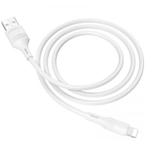Кабель USB Borofone BX43 CoolJoy для Lightning 2.4A 1m Білий