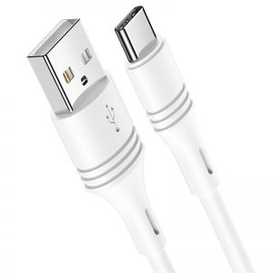 Кабель USB Borofone BX43 CoolJoy для Type-C 3A 1m Білий