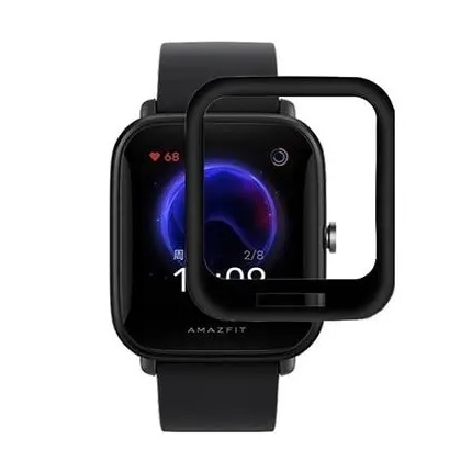 Захисна плівка полімерна для Xiaomi Amazfit Bip U Pro (Full Glue) (Чорний)