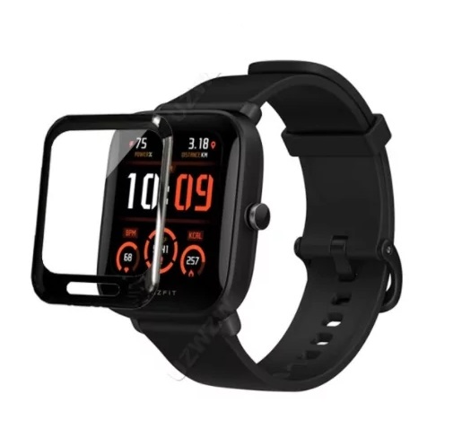 Захисна плівка полімерна для Xiaomi Amazfit Bip U Pro (Full Glue) (Чорний) - Зображення 3