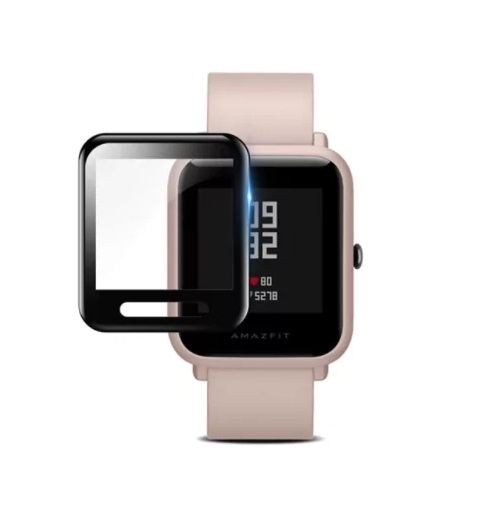 Захисна плівка полімерна для Xiaomi Amazfit Bip U Pro (Full Glue) (Чорний) - Зображення 4