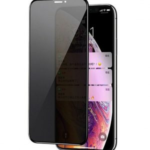 Захисне скло для APPLE iPhone 13/13 Pro/14/16e Full Glue Anti-Spy (0.3 мм, 2.5D, чорний)