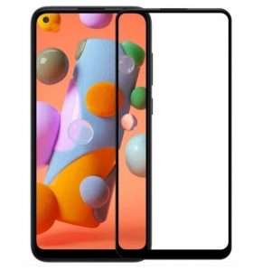Захисне скло для Samsung A115 / M115 A11 / M11 (0.3 мм, 4D ARC чорний) Люкс