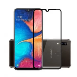 Захисне скло для Samsung A205 / M107 A20 / M10S (0.3 мм, 4D ARC чорний) Люкс