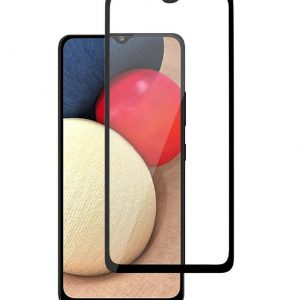 Захисне скло для Samsung A12/A02/M12/M02S/A42/A03S/A04/A20S/ Oppo A38 (0.3 мм, 4D ARC чорний) Люкс
