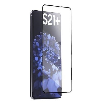 Захисне скло для Samsung S21 Plus G996 (0.3 мм, 4D ARC чорний) Люкс - Зображення 4