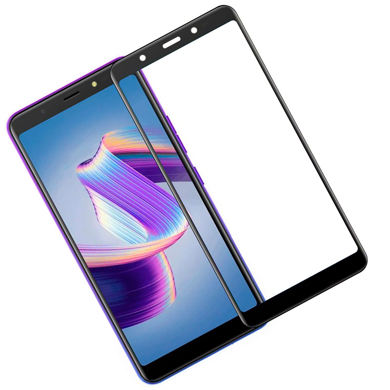 Захисне скло для TECNO POP 2F Full Glue (0.3 мм, 2.5D, чорний) - Зображення 3
