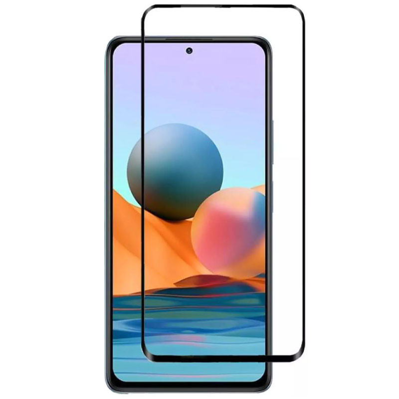 Захисне скло для XIAOMI Redmi 10/Poco M3 Pro/Note 10 5G/Mi 11 Lite/Oppo A54/Oppo A52/Oppo A93/Oppo Reno 4 Lite Full Glue (0.3 мм, 2.5D, чорний) - Зображення 2